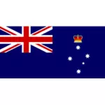 Vektorgrafik med flagga Victoria